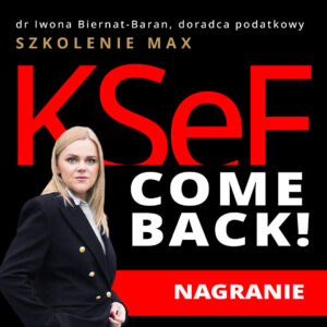 Szkolenie KSeF come back - nagranie